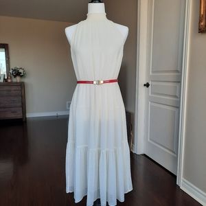 Michael Kors Off White Maxi Dress Size Small
